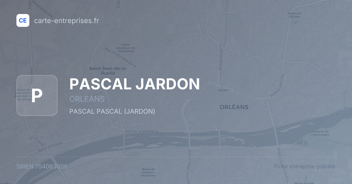 PASCAL JARDON — 754063006 — fiche entreprise