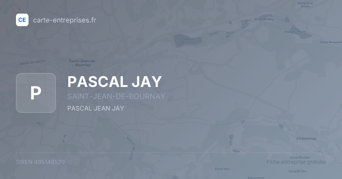 PASCAL JAY — 495148520 — fiche entreprise