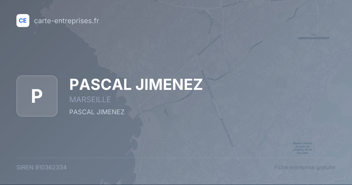PASCAL JIMENEZ — 910362334 — fiche entreprise