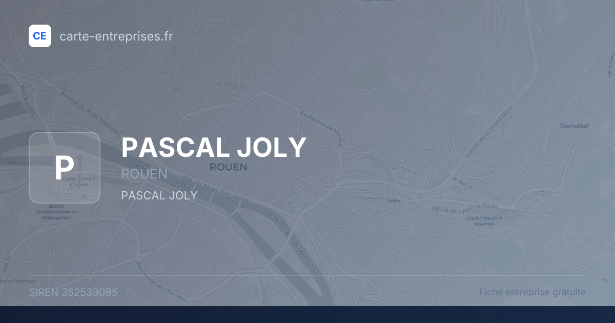 PASCAL JOLY — 352533095 — fiche entreprise