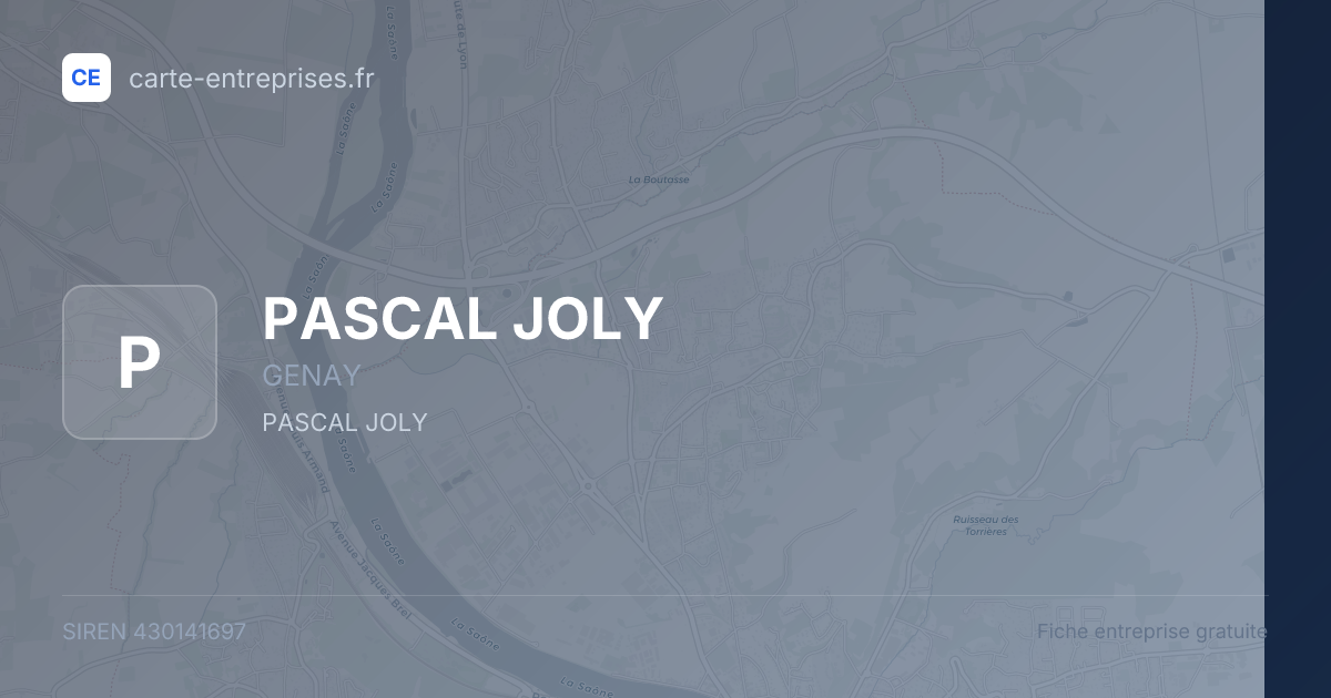 PASCAL JOLY — 430141697 — fiche entreprise