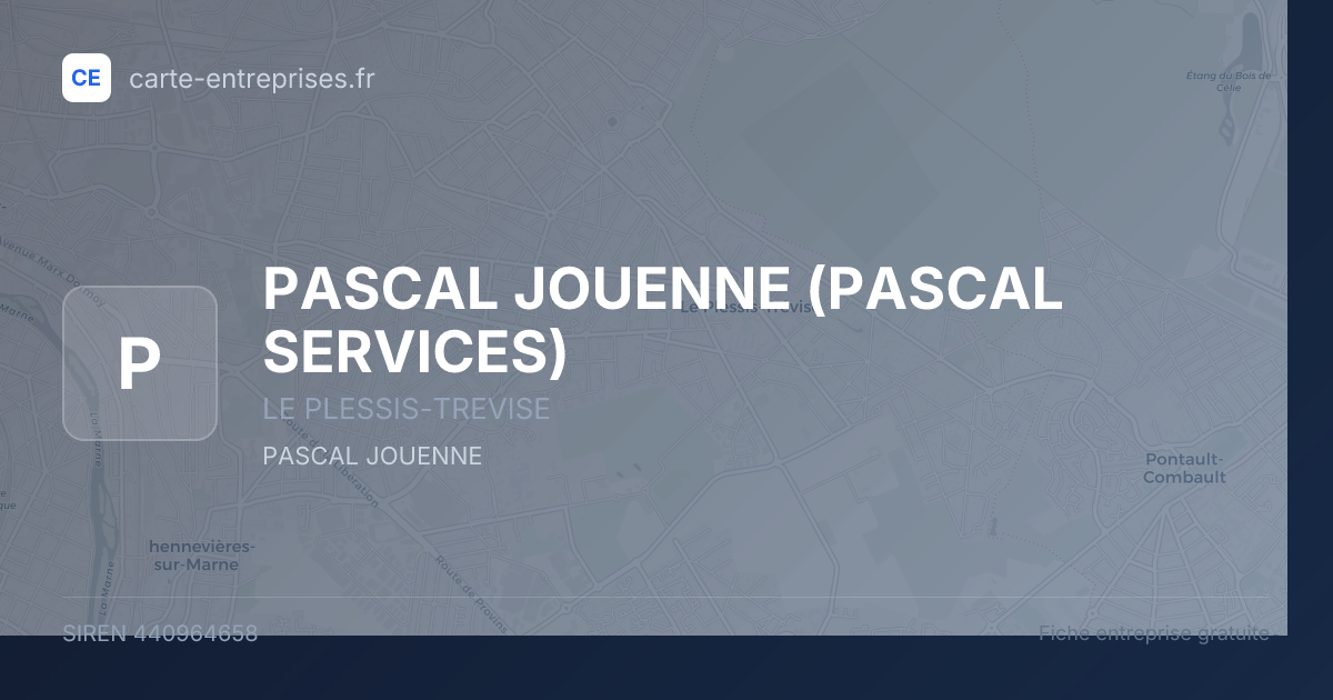 PASCAL JOUENNE (PASCAL SERVICES) — 440964658 — fiche entreprise