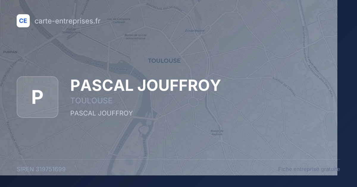 PASCAL JOUFFROY — 319751699 — fiche entreprise