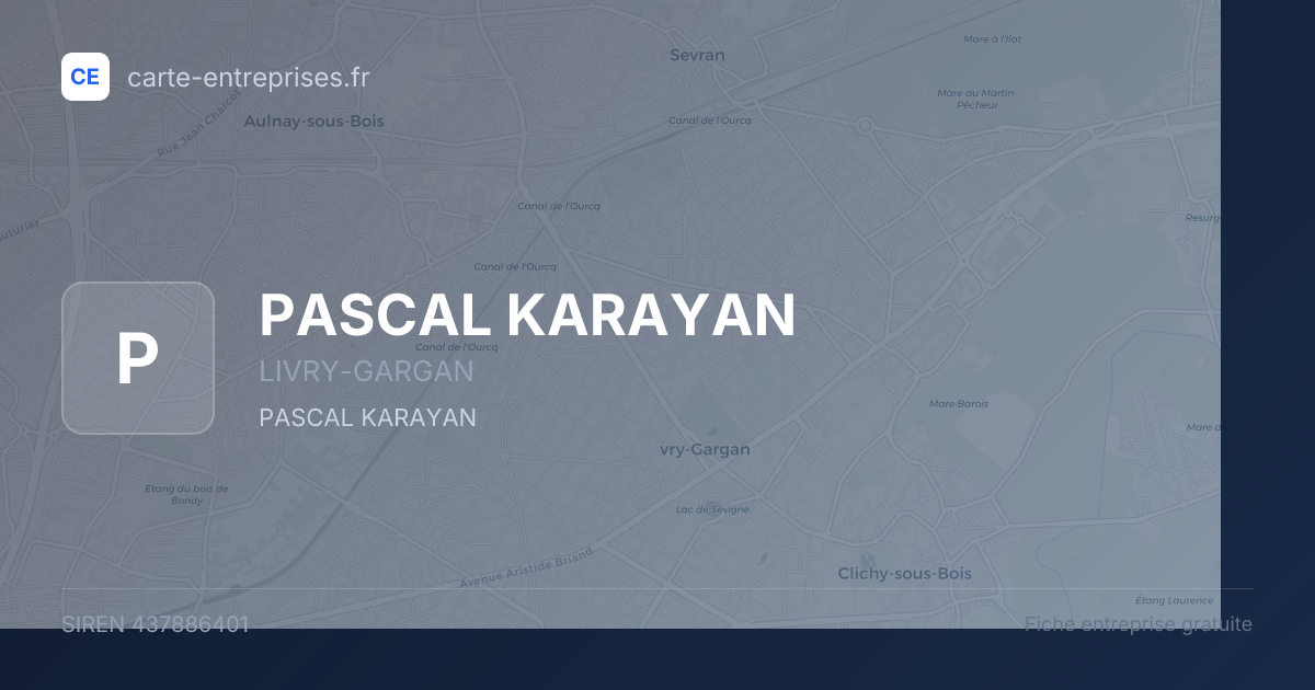 PASCAL KARAYAN — 437886401 — fiche entreprise