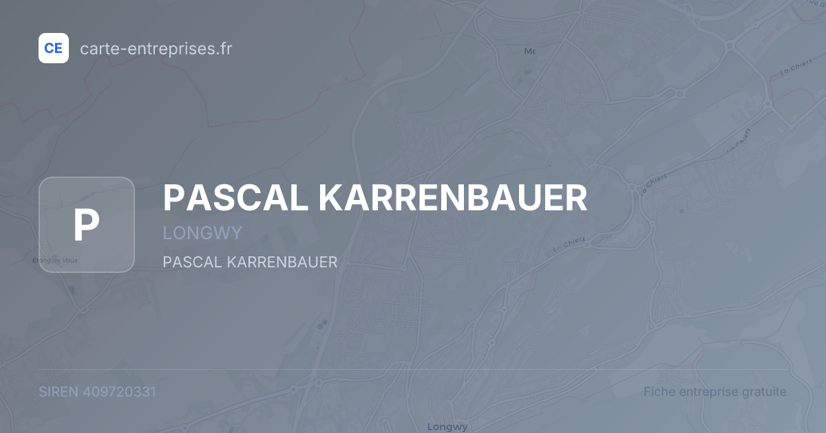 PASCAL KARRENBAUER — 409720331 — fiche entreprise