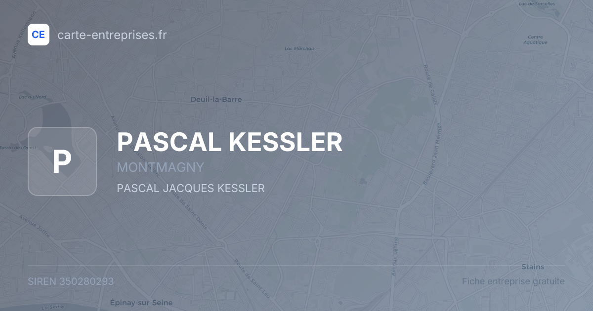 PASCAL KESSLER — 350280293 — fiche entreprise