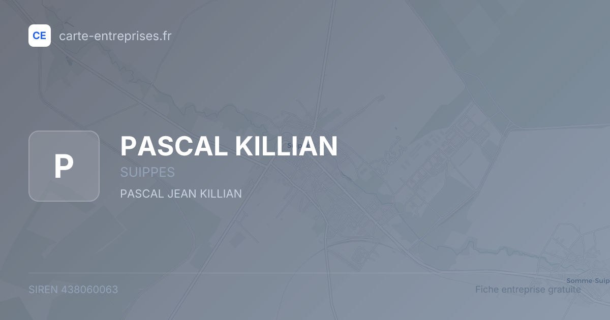 PASCAL KILLIAN — 438060063 — fiche entreprise