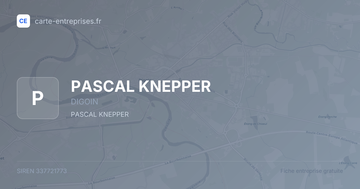 PASCAL KNEPPER — 337721773 — fiche entreprise