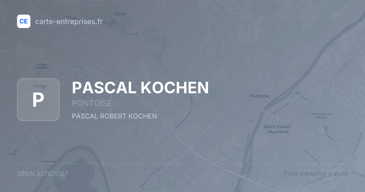 PASCAL KOCHEN — 327525127 — fiche entreprise
