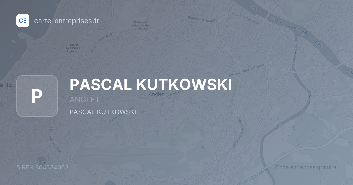 PASCAL KUTKOWSKI — 804384063 — fiche entreprise