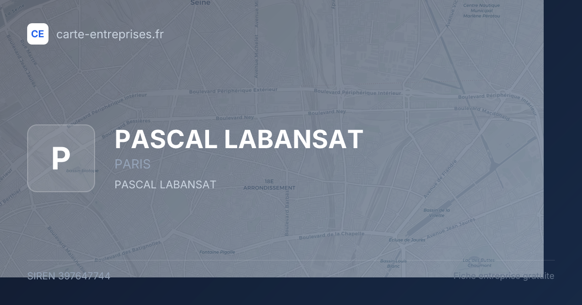 PASCAL LABANSAT — 397647744 — fiche entreprise
