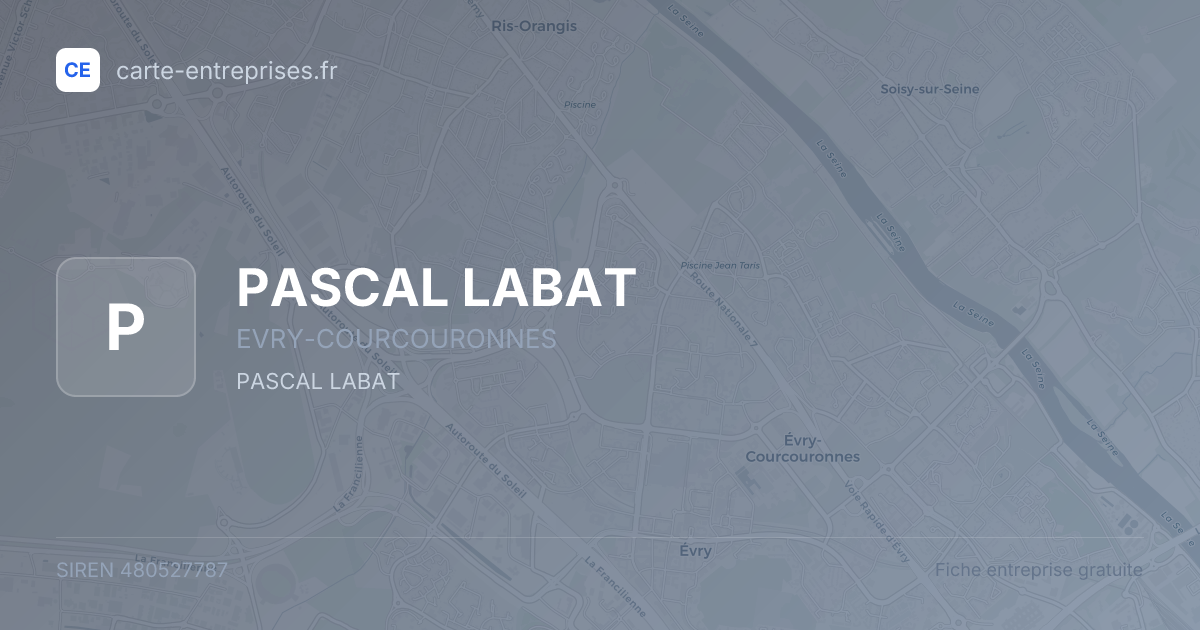 PASCAL LABAT — 480527787 — fiche entreprise