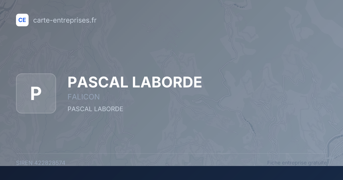 PASCAL LABORDE — 422828574 — fiche entreprise