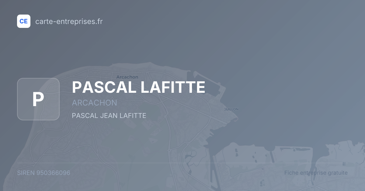 PASCAL LAFITTE — 950366096 — fiche entreprise