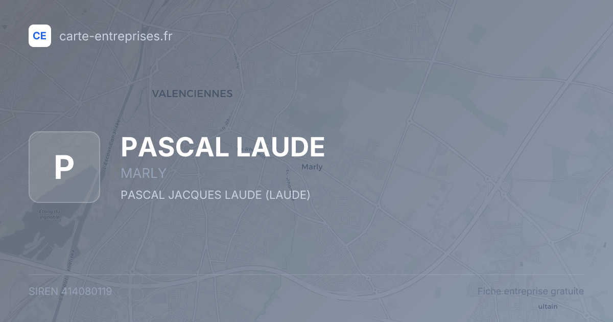 PASCAL LAUDE — 414080119 — fiche entreprise