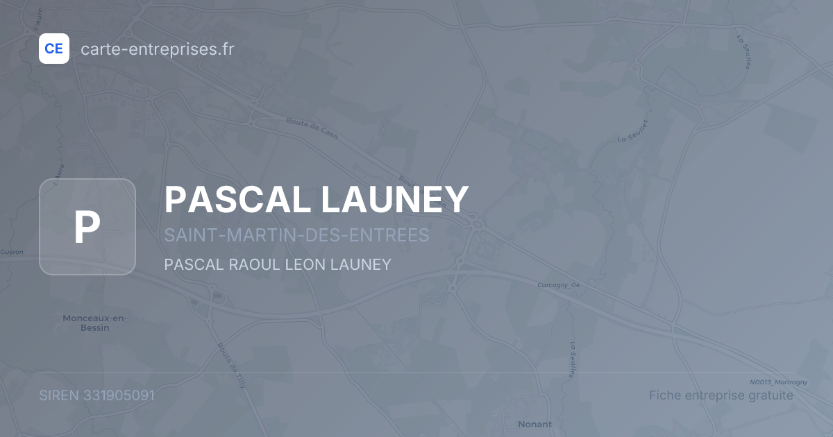 PASCAL LAUNEY — 331905091 — fiche entreprise