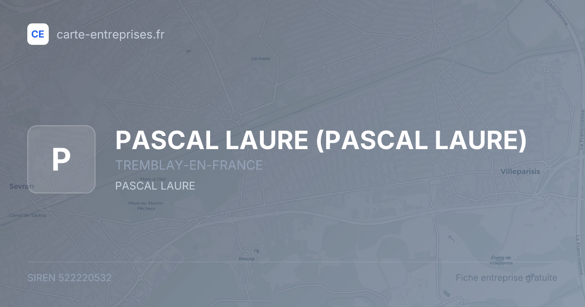 PASCAL LAURE — 522220532 — fiche entreprise