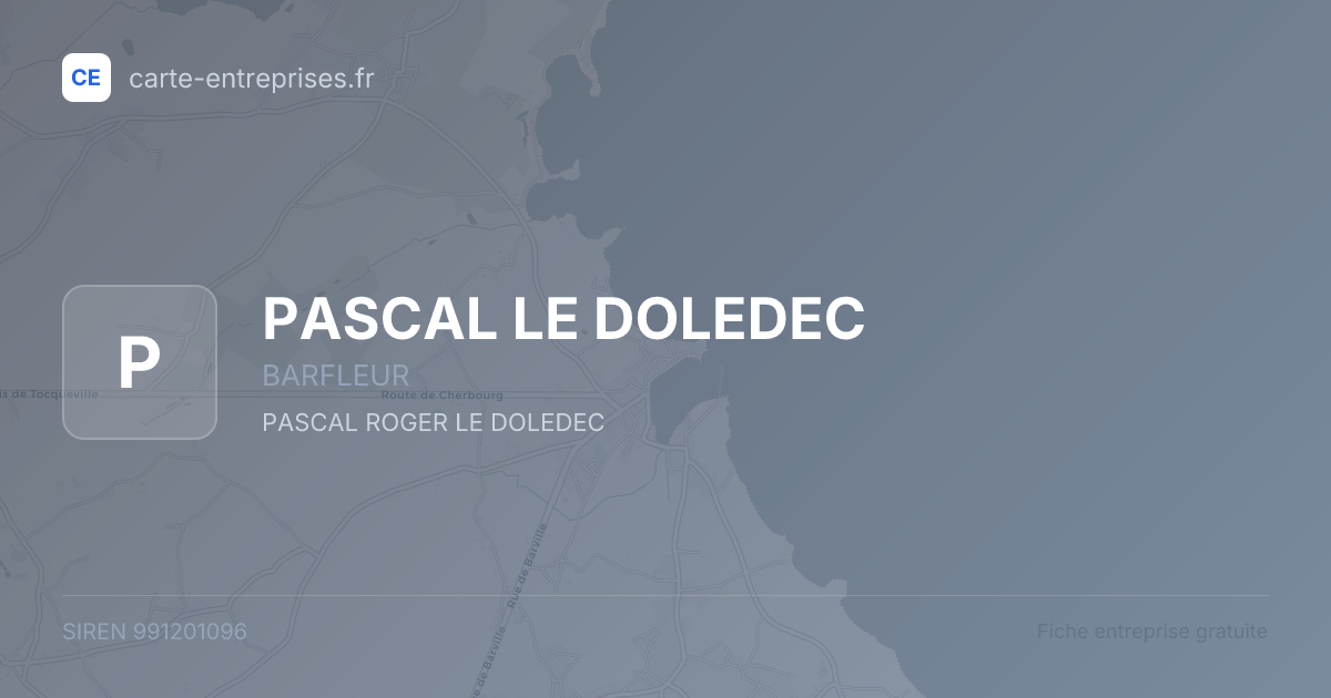PASCAL LE DOLEDEC — 991201096 — fiche entreprise