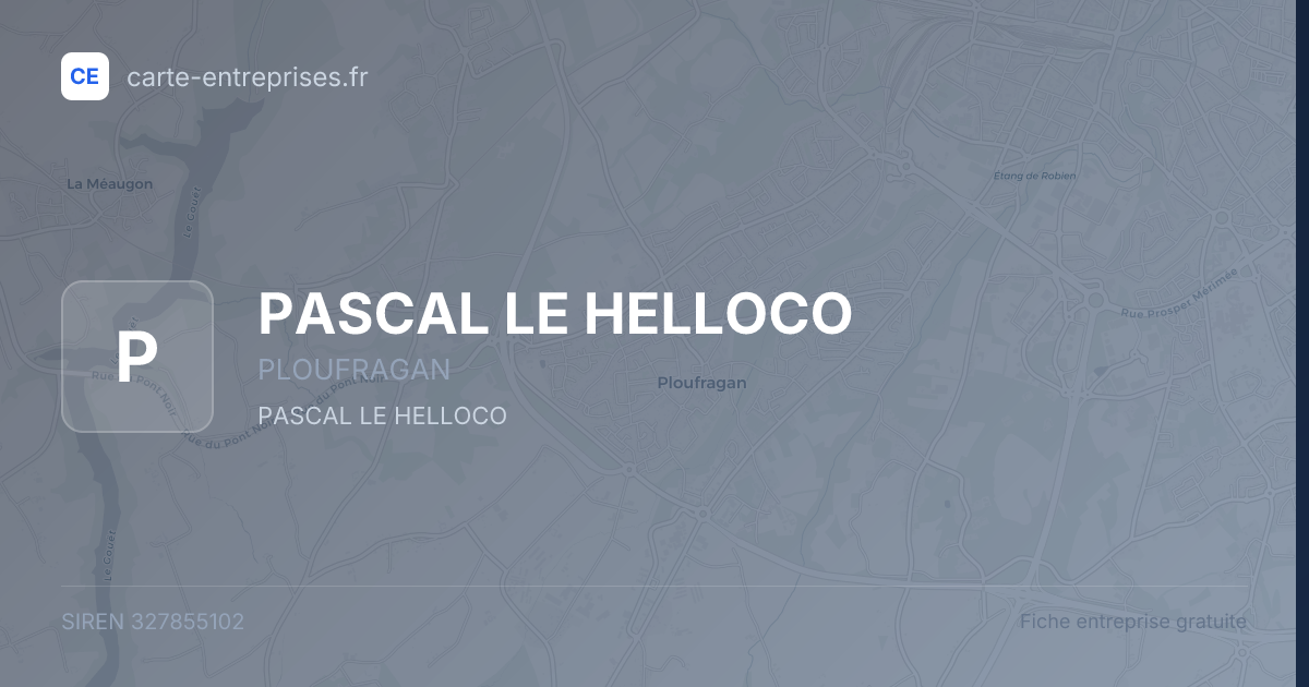 PASCAL LE HELLOCO — 327855102 — fiche entreprise