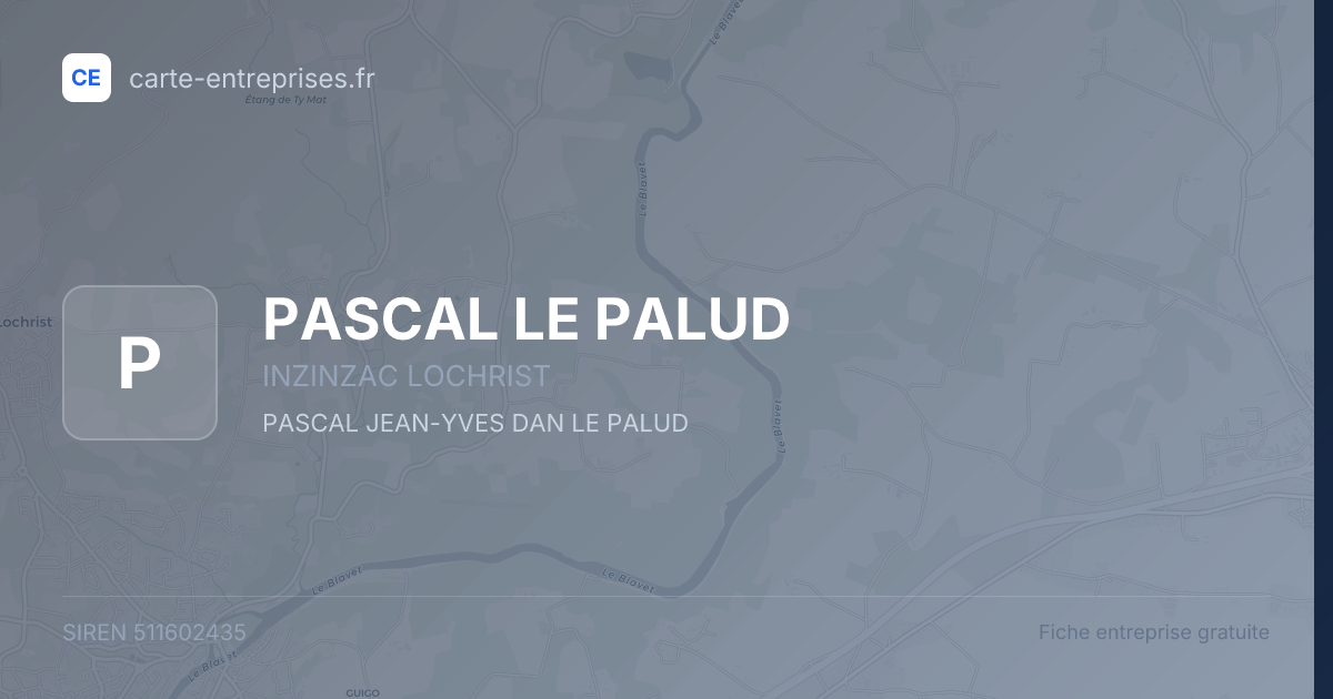 PASCAL LE PALUD — 511602435 — fiche entreprise