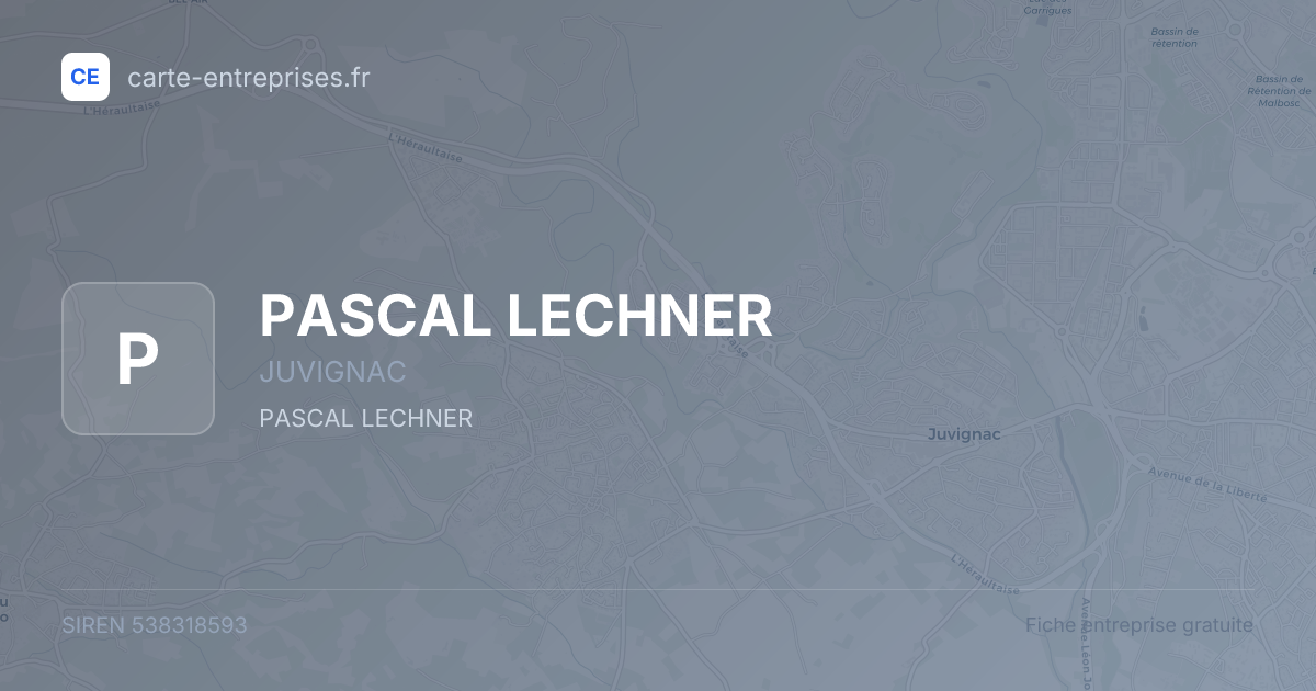 PASCAL LECHNER — 538318593 — fiche entreprise