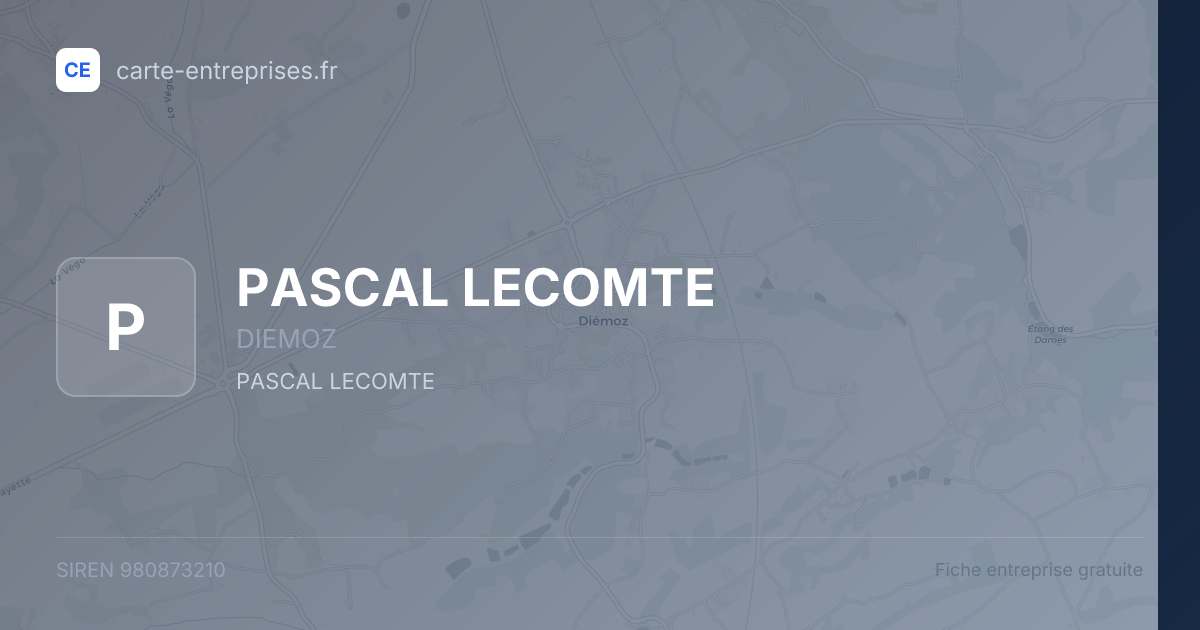 PASCAL LECOMTE — 980873210 — fiche entreprise
