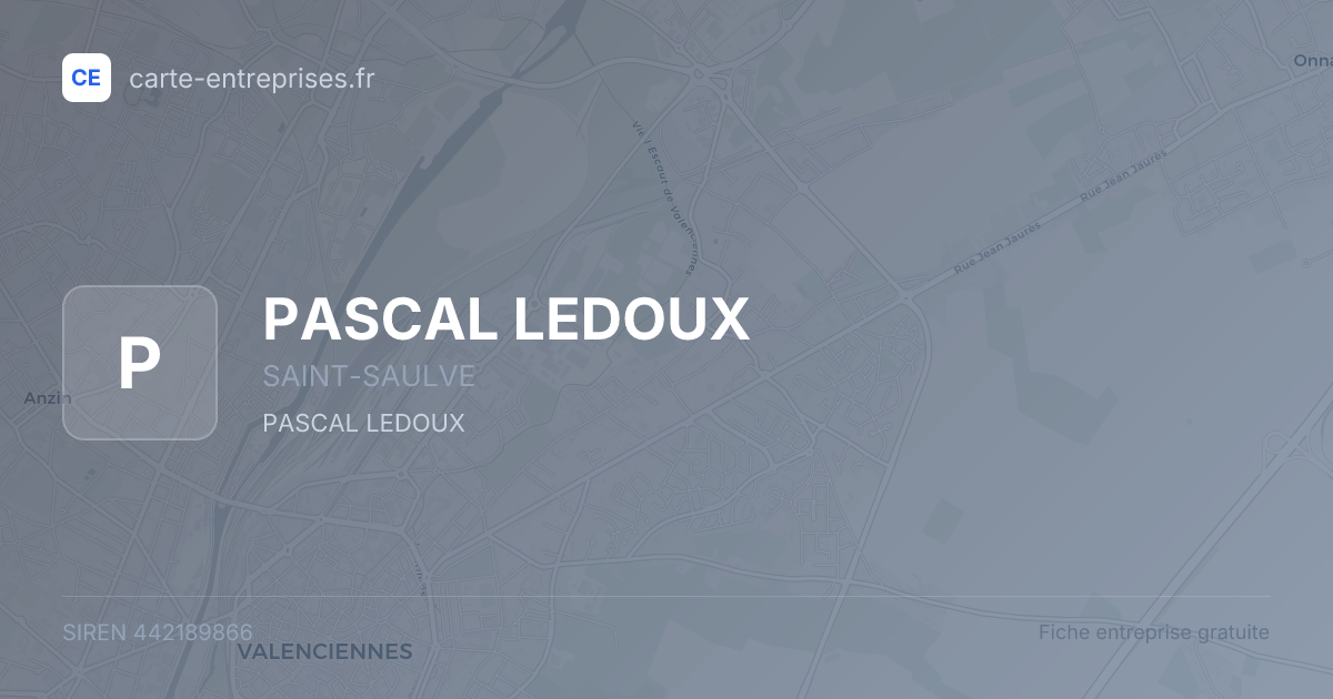PASCAL LEDOUX — 442189866 — fiche entreprise