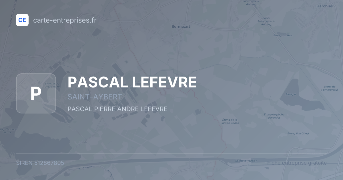 PASCAL LEFEVRE — 512867805 — fiche entreprise