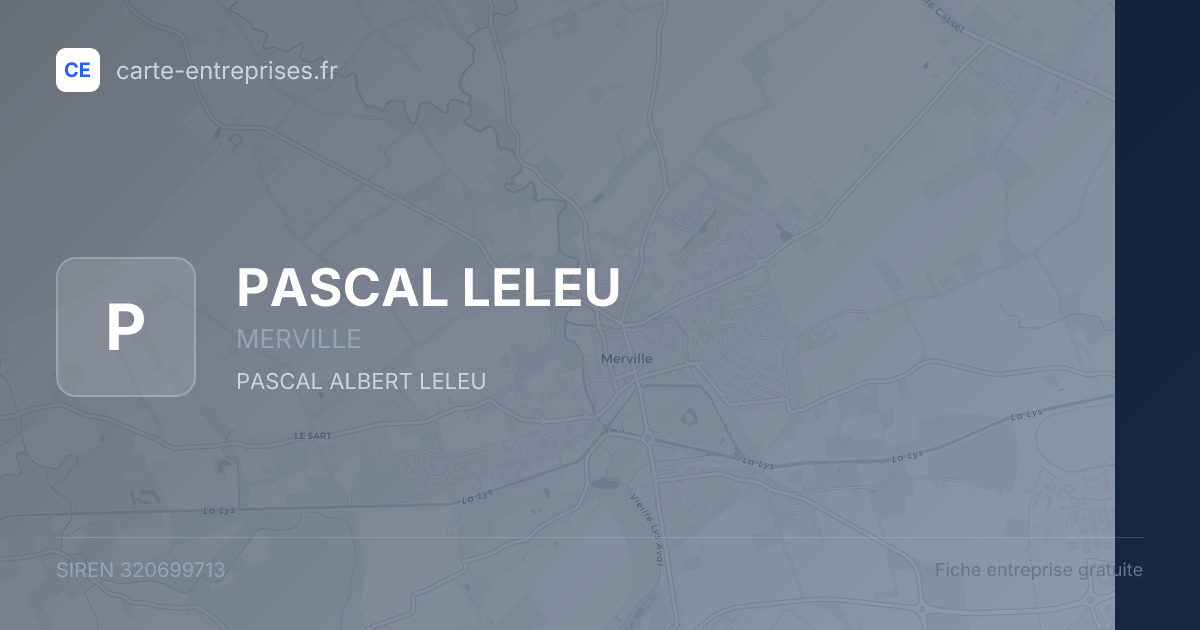 PASCAL LELEU — 320699713 — fiche entreprise