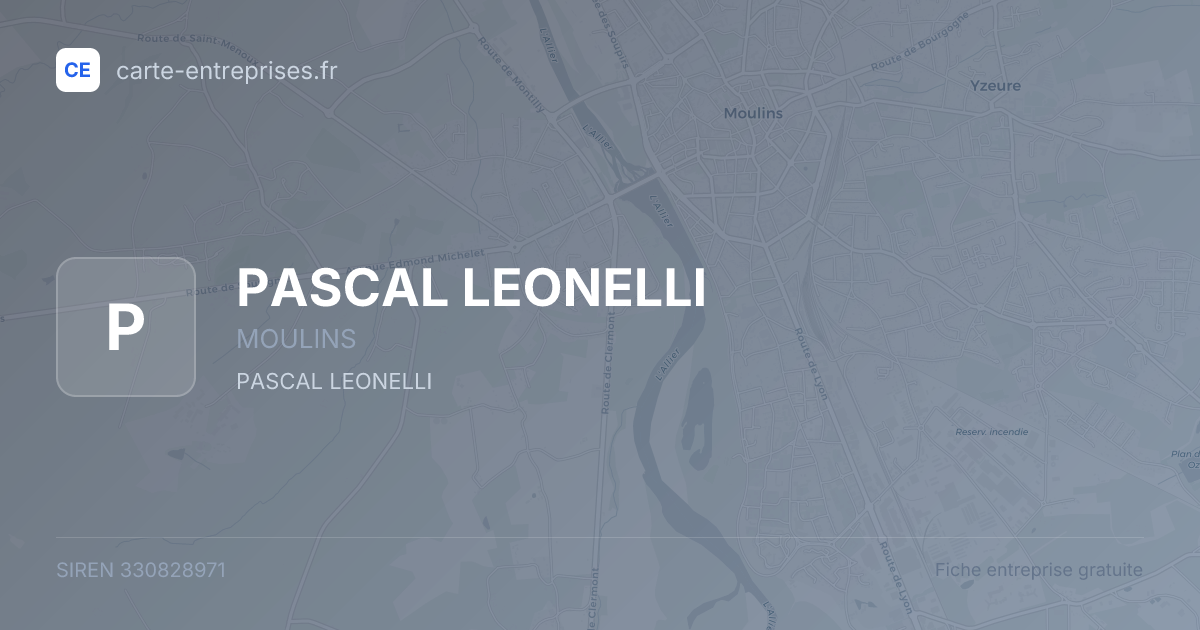 PASCAL LEONELLI — 330828971 — fiche entreprise