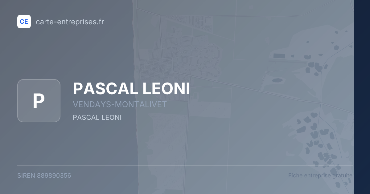 PASCAL LEONI — 889890356 — fiche entreprise