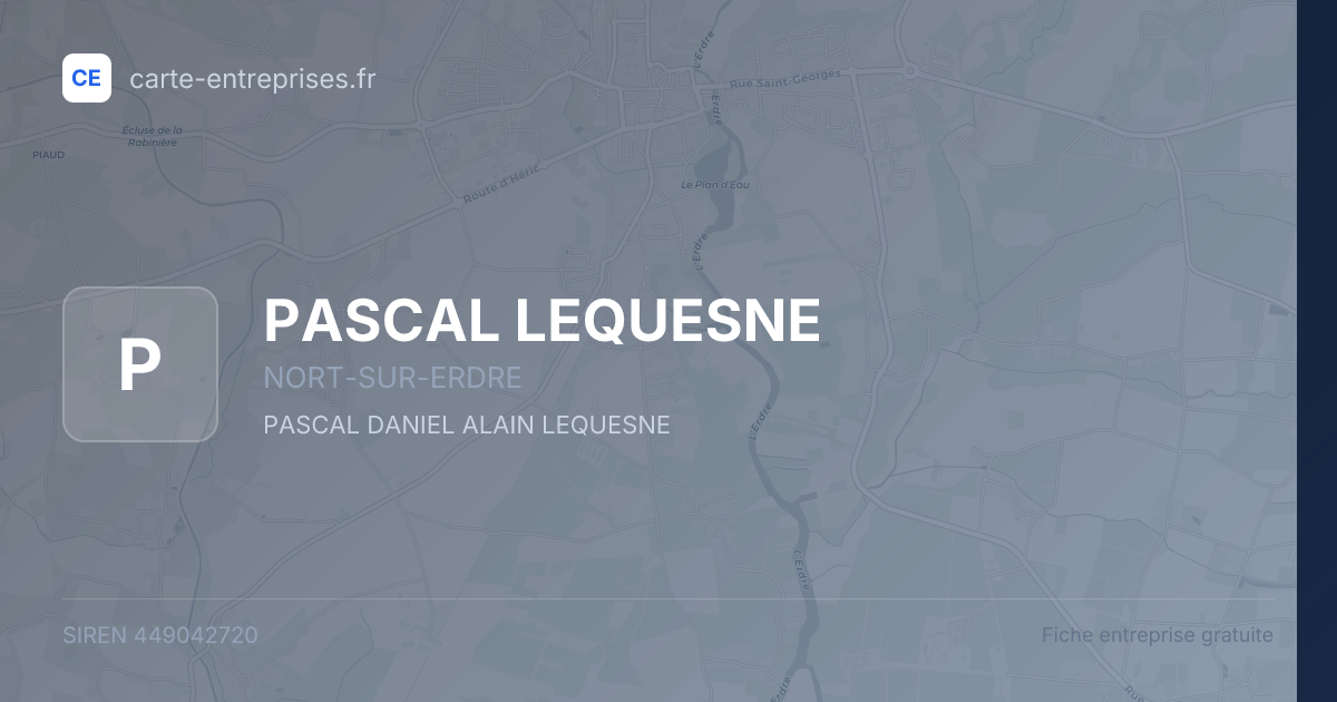 PASCAL LEQUESNE — 449042720 — fiche entreprise