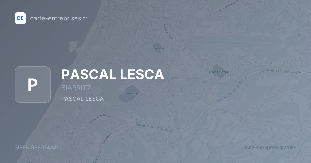 PASCAL LESCA — 888074341 — fiche entreprise
