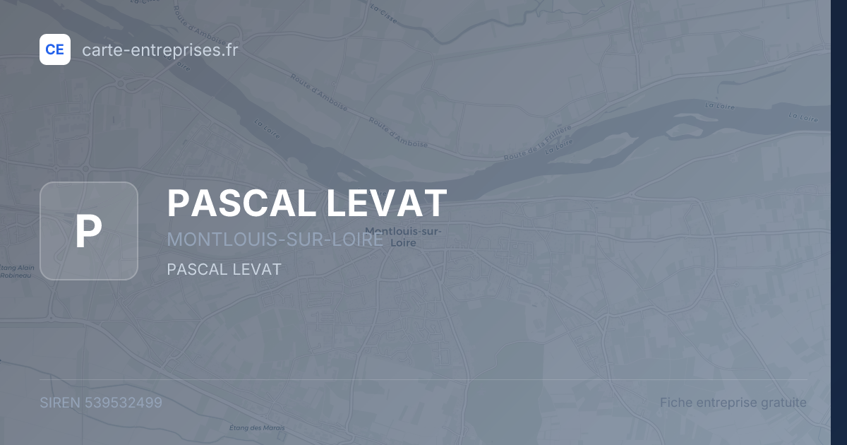 PASCAL LEVAT — 539532499 — fiche entreprise