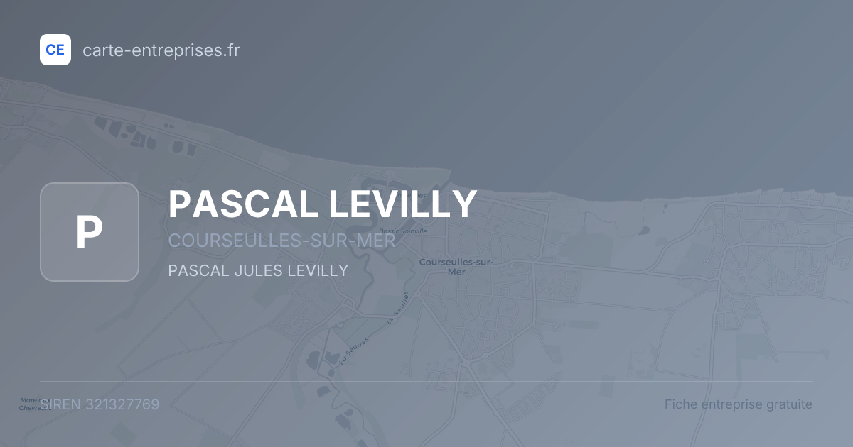 PASCAL LEVILLY — 321327769 — fiche entreprise