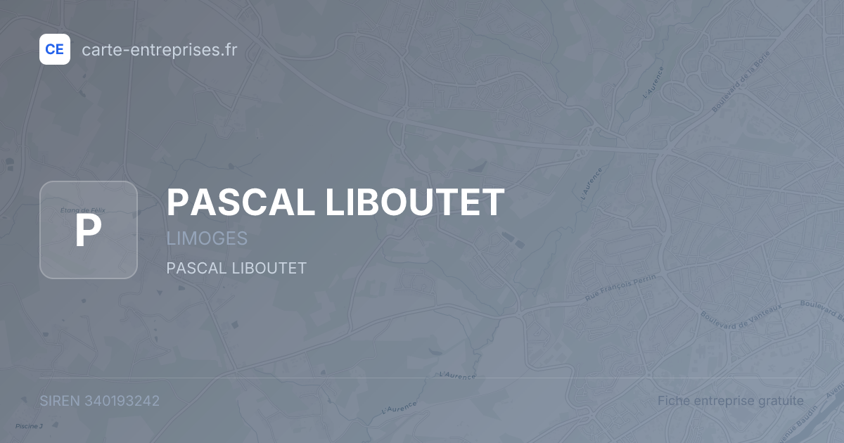 PASCAL LIBOUTET — 340193242 — fiche entreprise