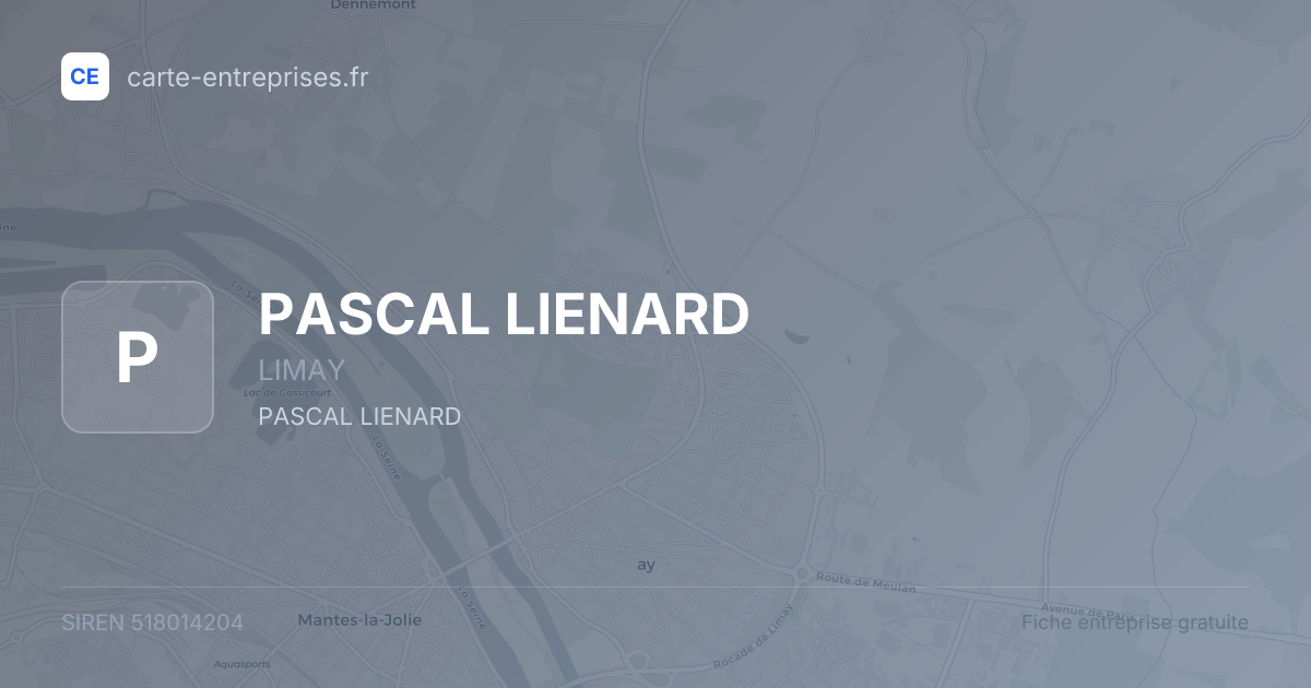PASCAL LIENARD — 518014204 — fiche entreprise