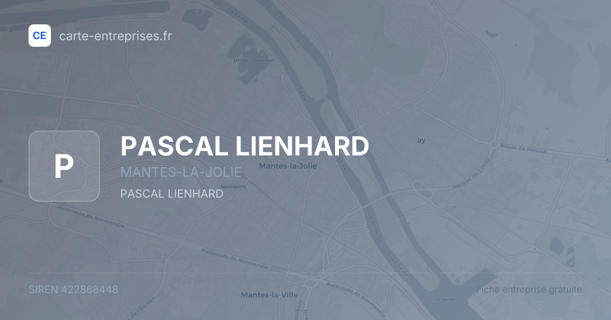 PASCAL LIENHARD — 422868448 — fiche entreprise