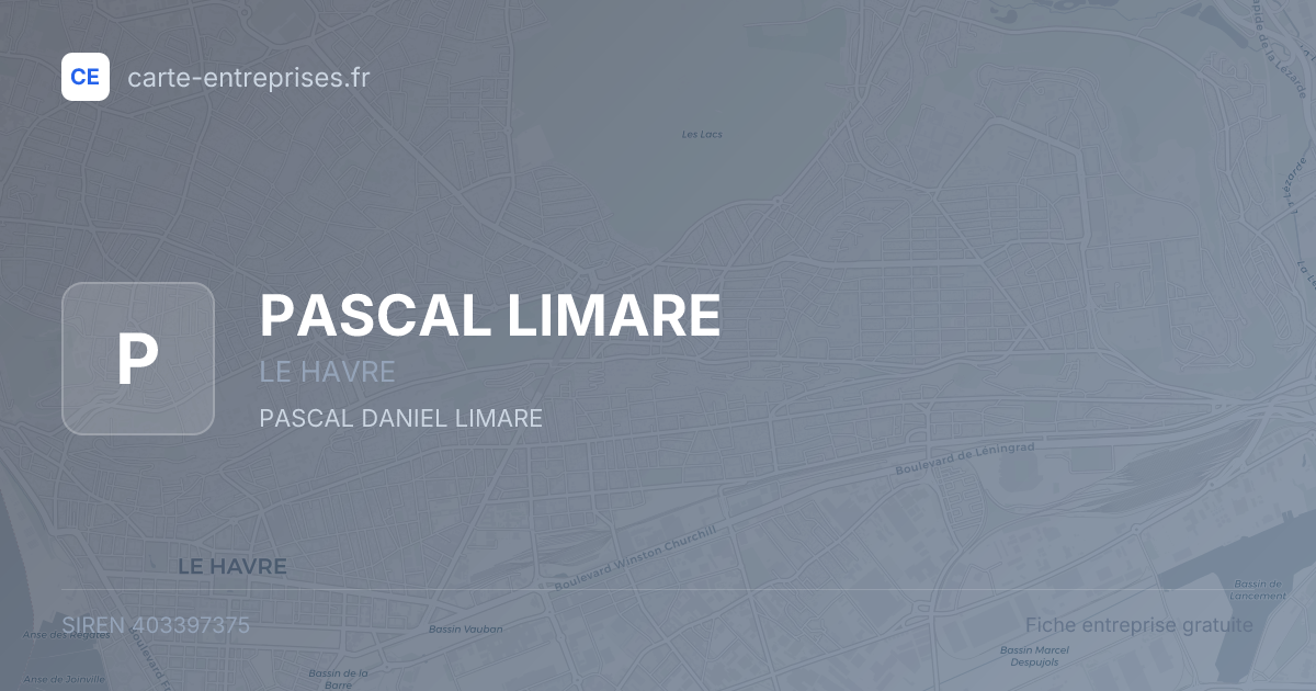 PASCAL LIMARE — 403397375 — fiche entreprise