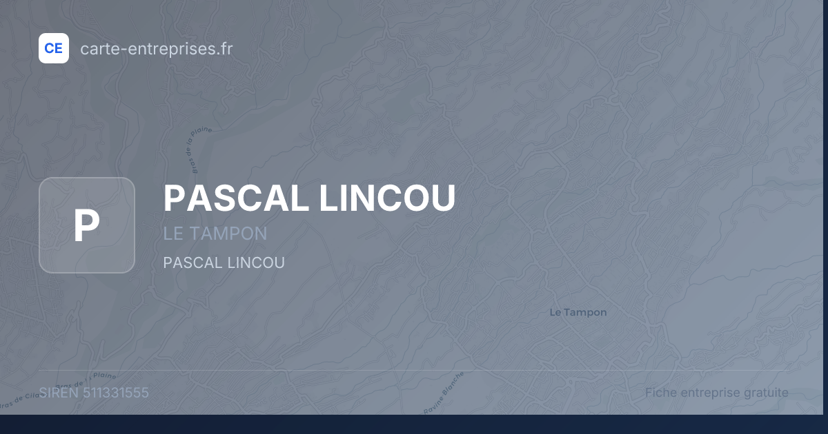 PASCAL LINCOU — 511331555 — fiche entreprise