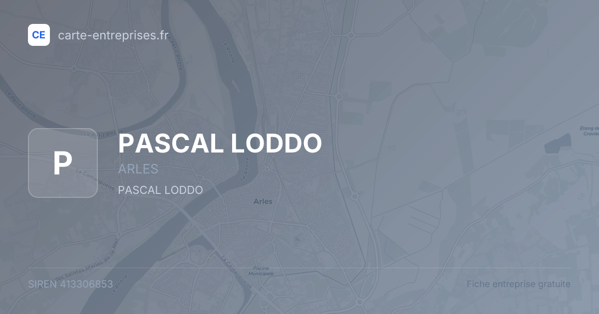 PASCAL LODDO — 413306853 — fiche entreprise