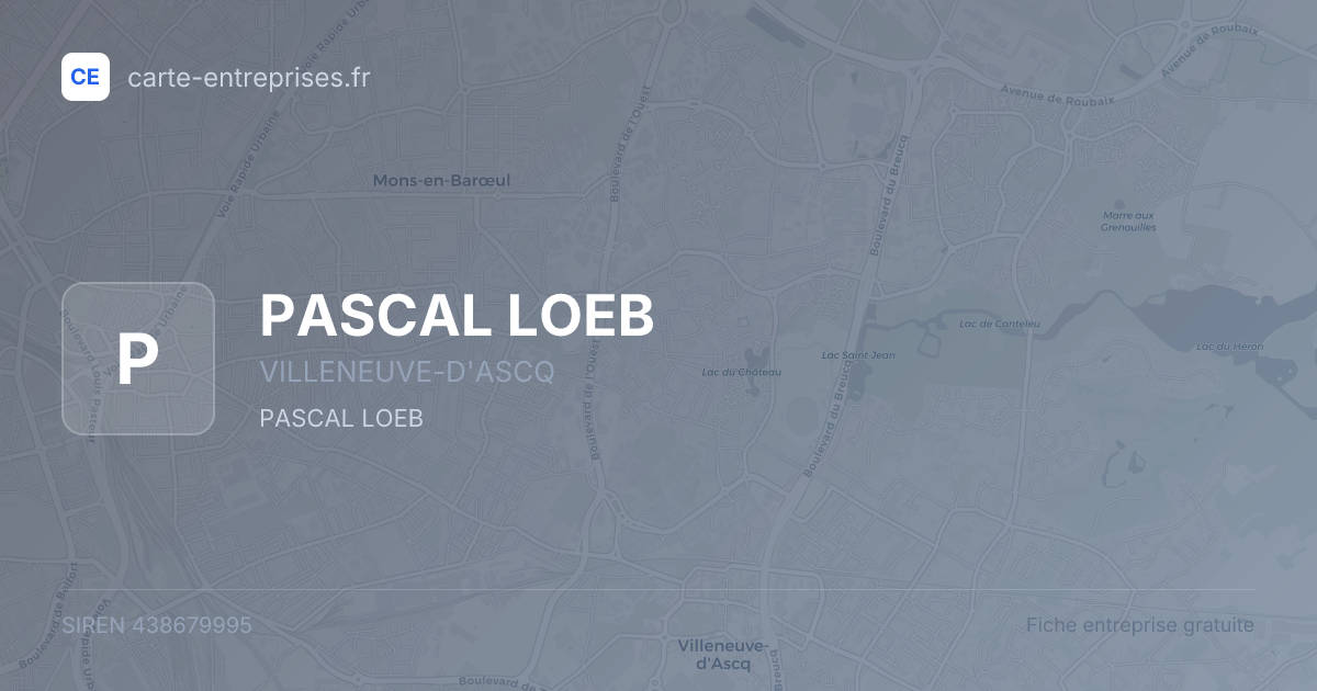 PASCAL LOEB — 438679995 — fiche entreprise