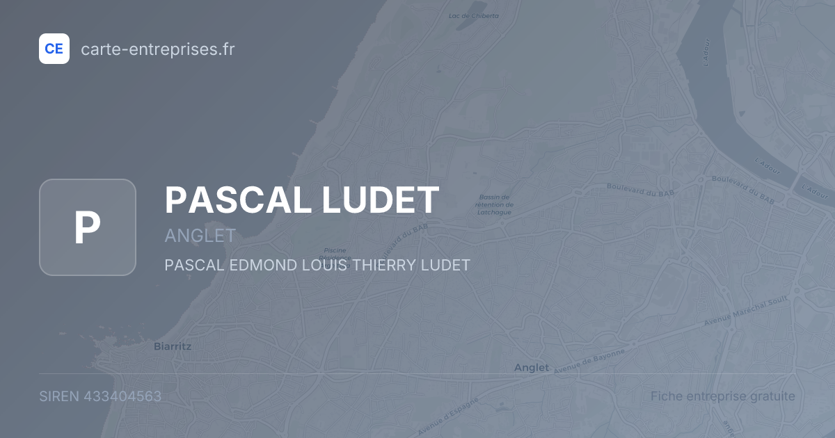 PASCAL LUDET — 433404563 — fiche entreprise