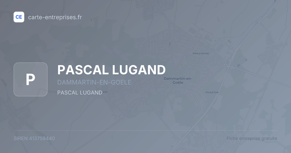 PASCAL LUGAND — 413759440 — fiche entreprise