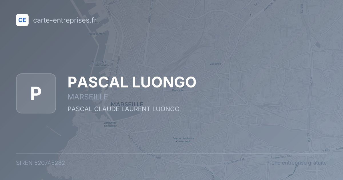 PASCAL LUONGO — 520745282 — fiche entreprise
