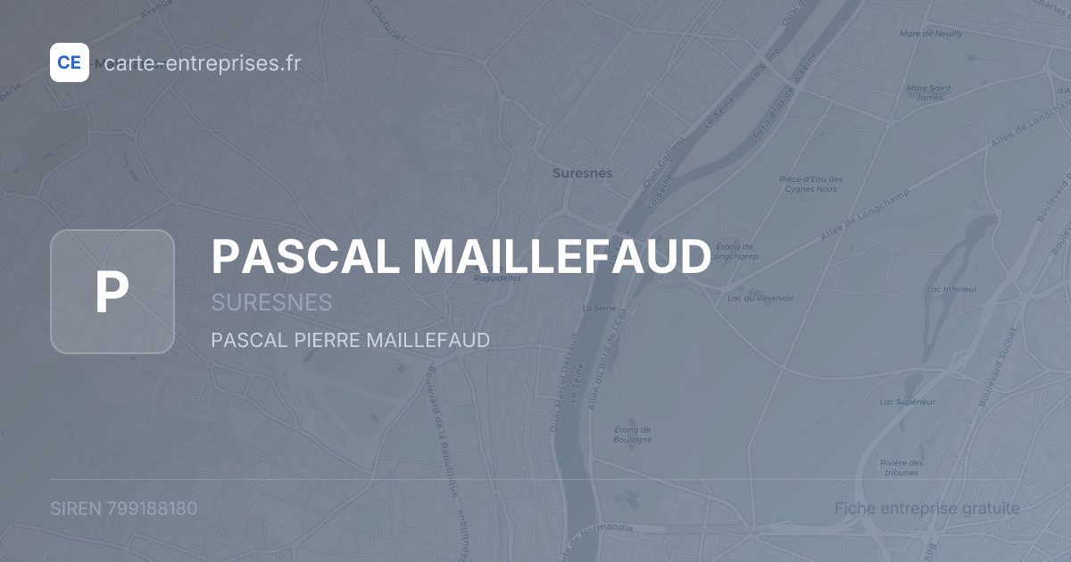 PASCAL MAILLEFAUD — 799188180 — fiche entreprise
