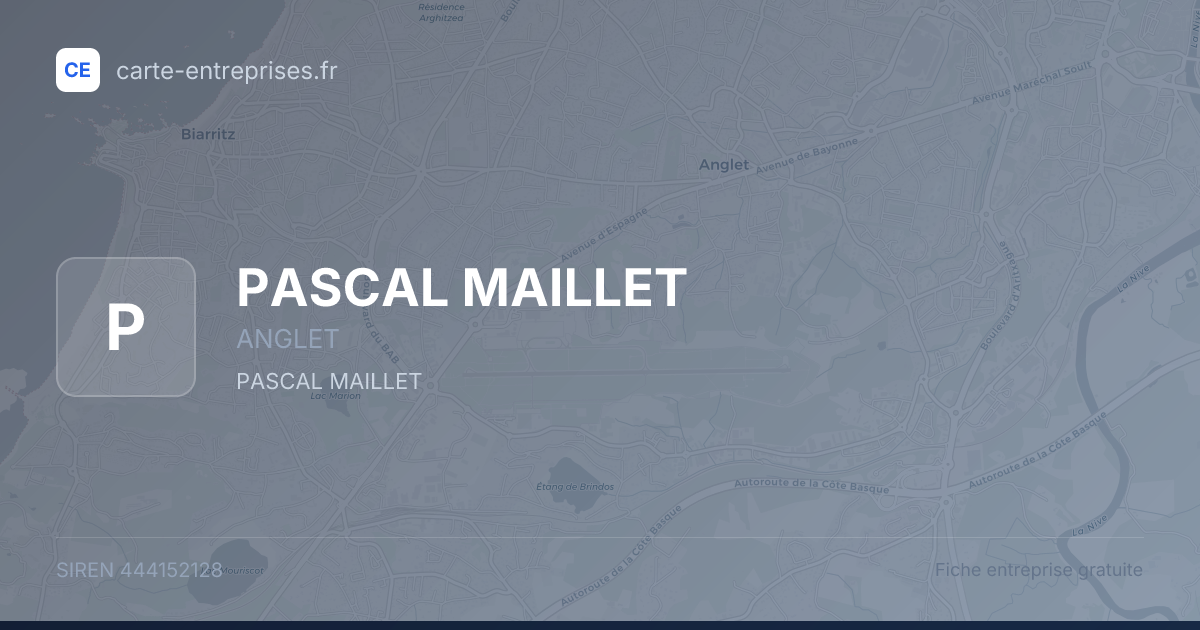 PASCAL MAILLET — 444152128 — fiche entreprise