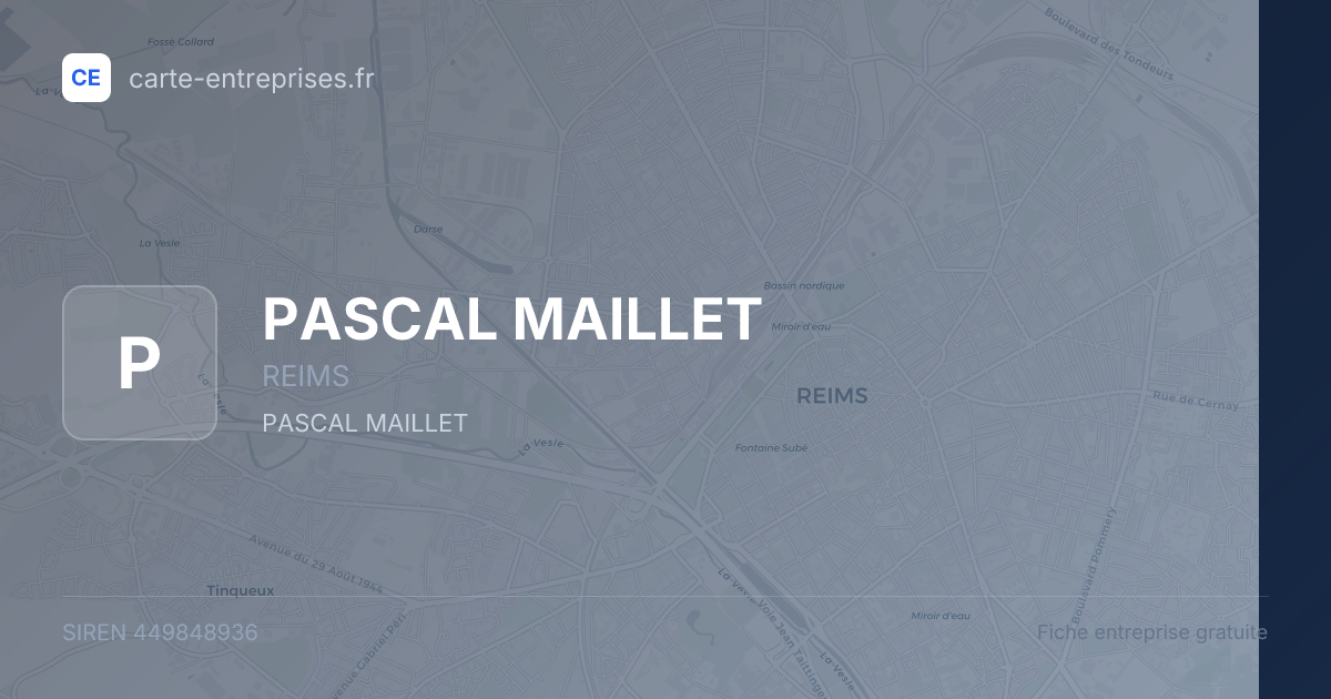 PASCAL MAILLET — 449848936 — fiche entreprise