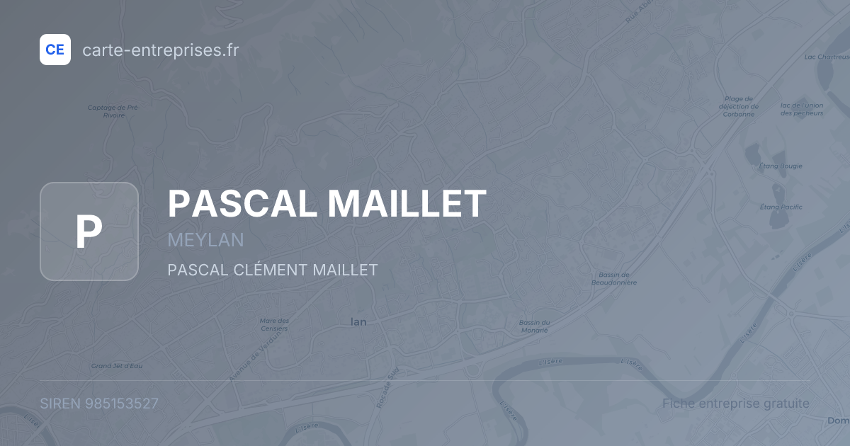 PASCAL MAILLET — 985153527 — fiche entreprise
