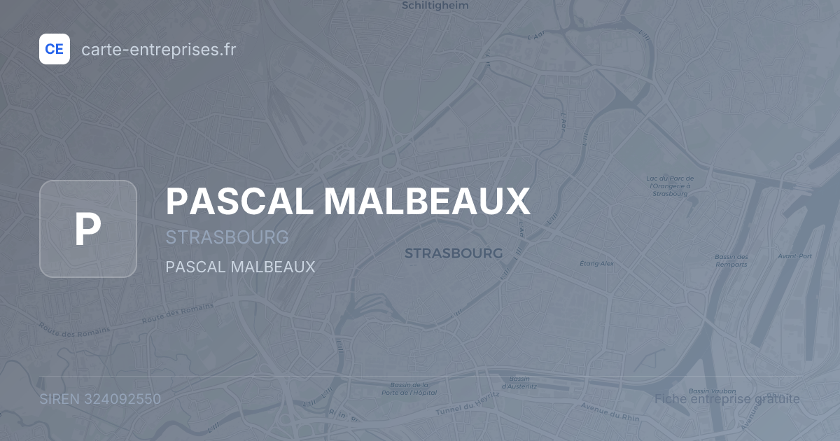 PASCAL MALBEAUX — 324092550 — fiche entreprise